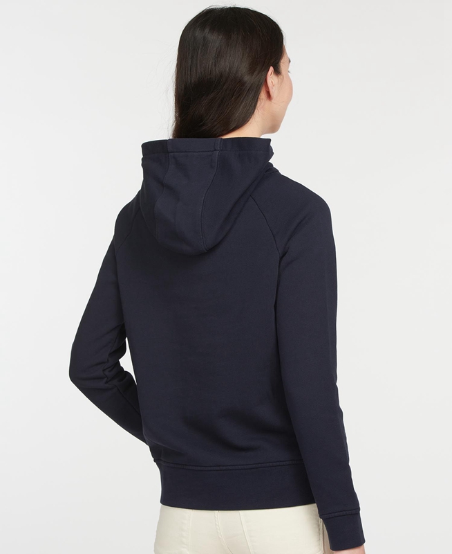 Barbour Otterburn Sweatshirts Damen Navy | ROQYSK-524