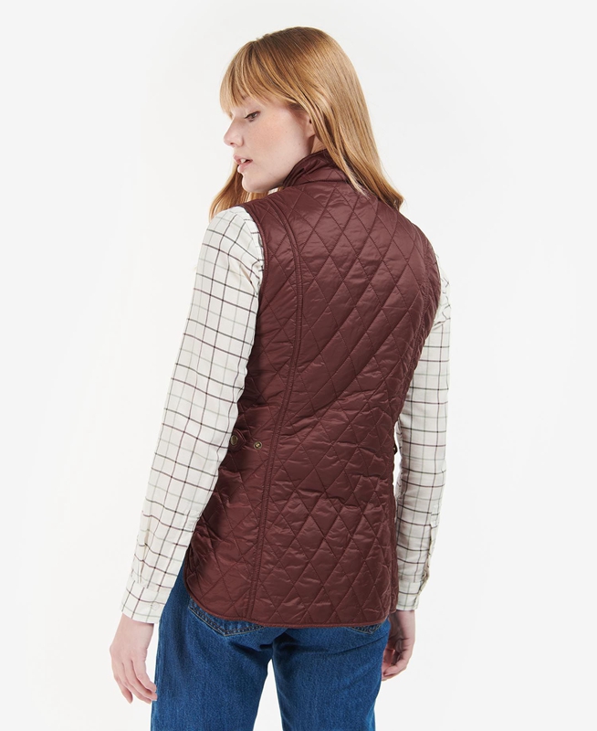 Barbour Otterburn Weste Damen Bordeaux | KPMZIL-475