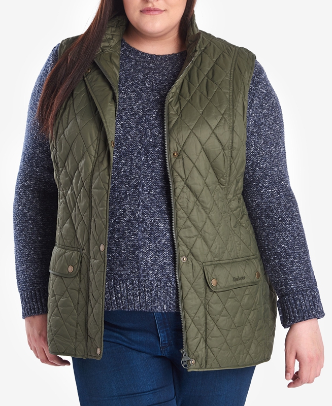 Barbour Otterburn Weste Damen Grün | DYCELA-734