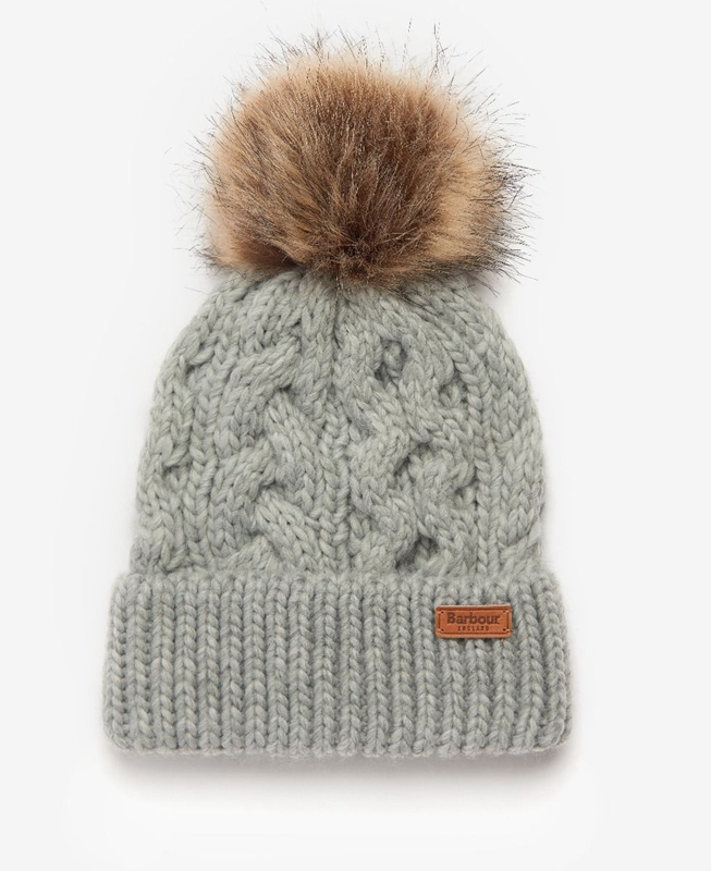 Barbour Penshaw Beanie & Scarf Set Hüte Damen Grau | ERMGIW-843