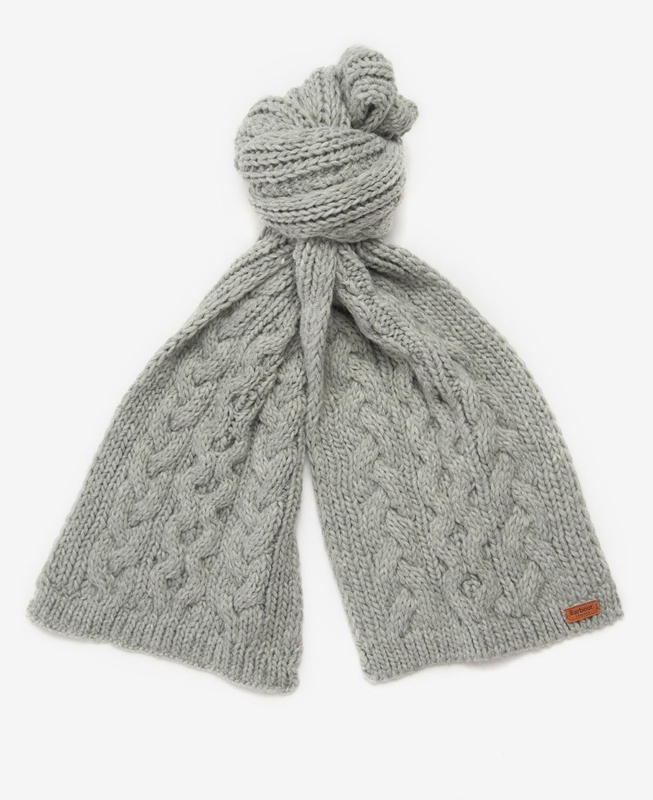 Barbour Penshaw Beanie & Scarf Set Hüte Damen Grau | ERMGIW-843