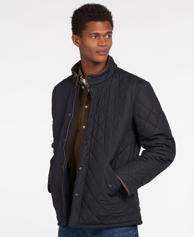 Barbour Powell Steppjacke Herren Navy | HTMDQS-853