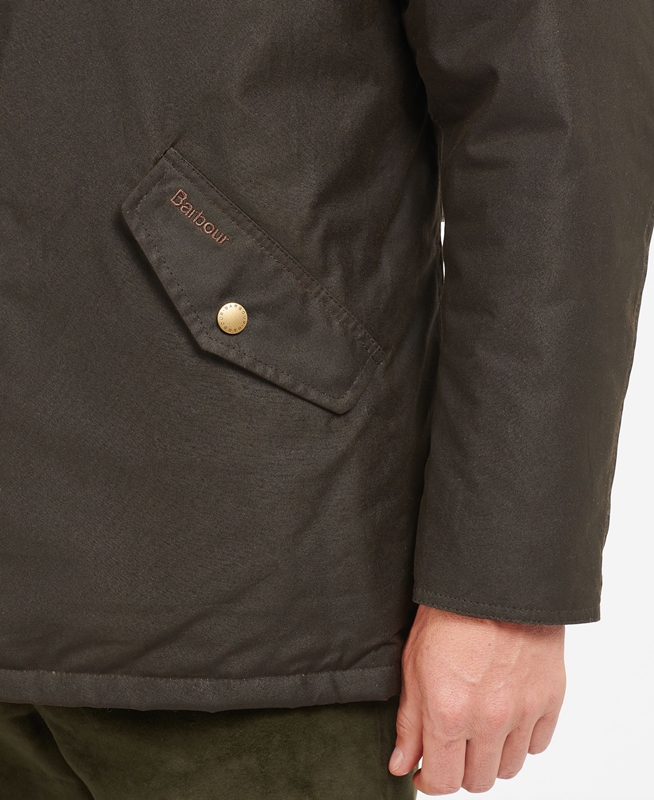 Barbour Prestbury Gewachste Jacke Herren Olivgrün | YKVMFN-145