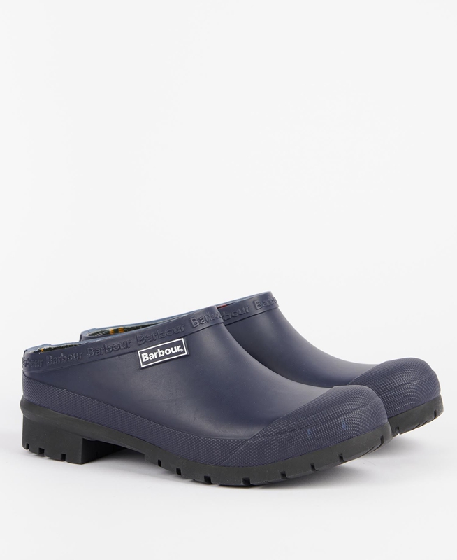 Barbour Quinn Clogs Damen Navy | IGMNJQ-596