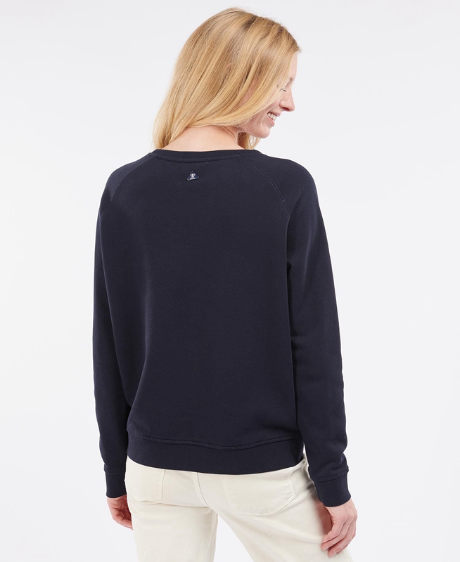 Barbour Rockcliffe Sweatshirts Damen Navy | AGMZLT-829