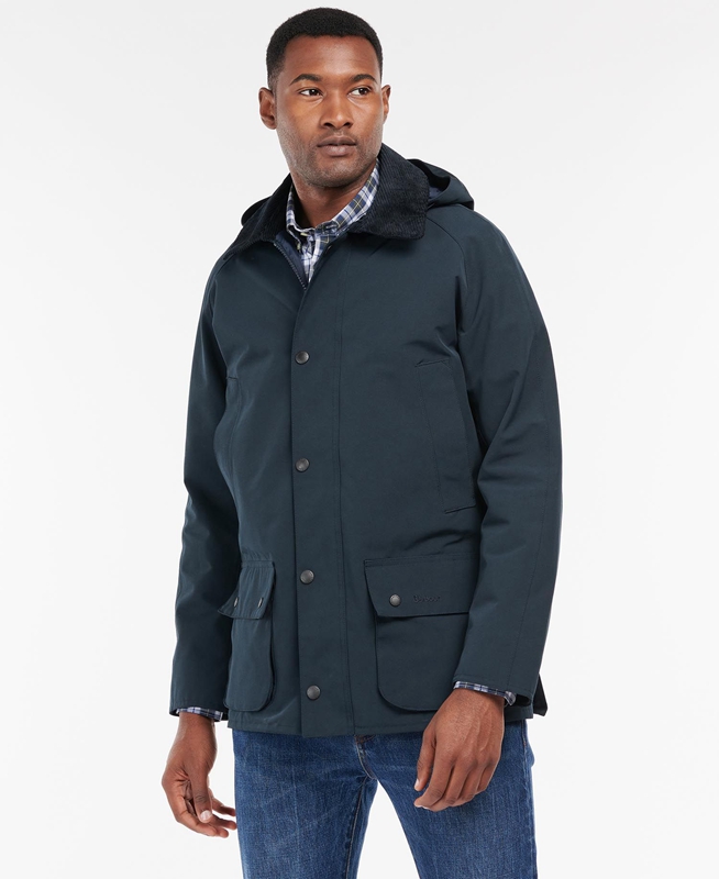 Barbour Rokig Wasserdichte Jacke Herren Navy | KOCPAT-962