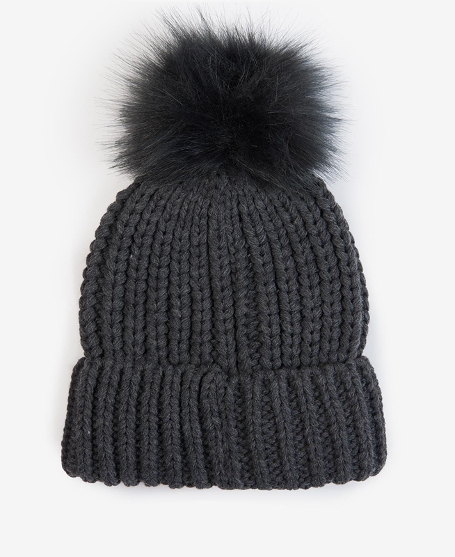 Barbour Saltburn Beanie Hüte Damen Schwarz | DHQAYB-864