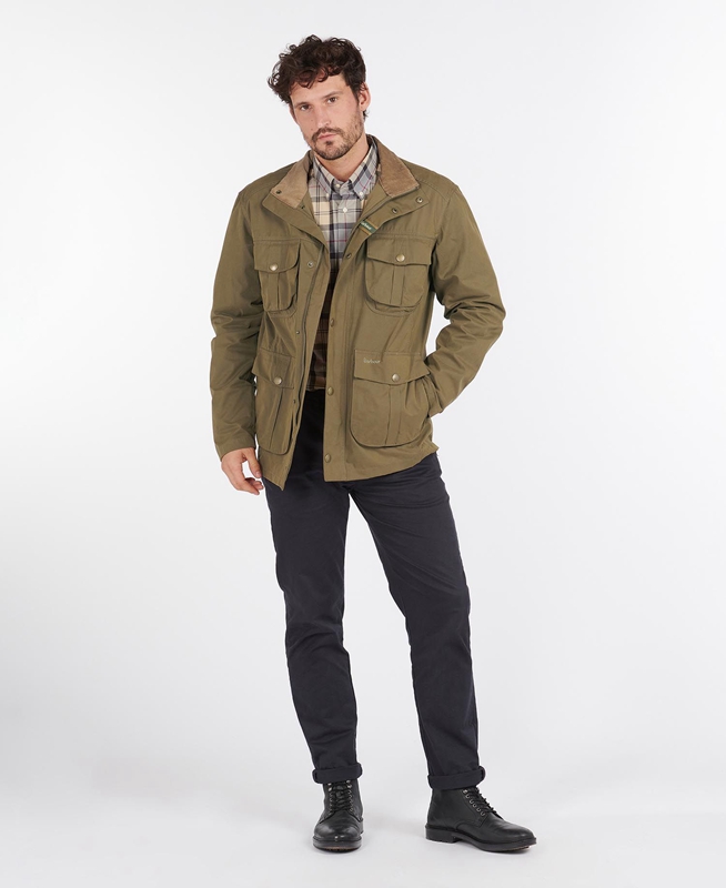 Barbour Sanderling Freizeitjacken Herren Olivgrün | GDHIXM-259