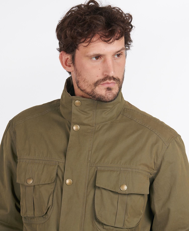 Barbour Sanderling Freizeitjacken Herren Olivgrün | GDHIXM-259