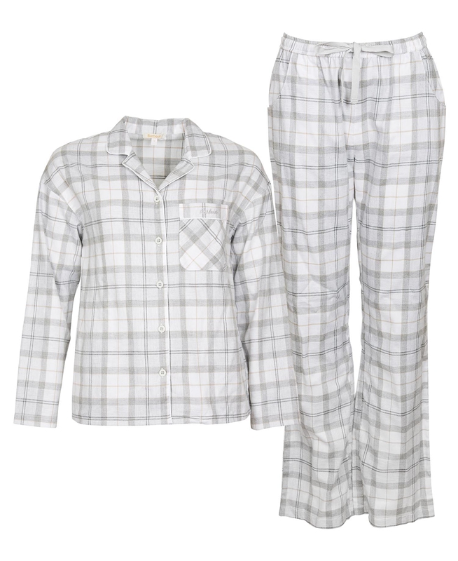 Barbour Schlafanzug-Set Ellery Nachtwäsche Damen Grau | RNSPBX-961