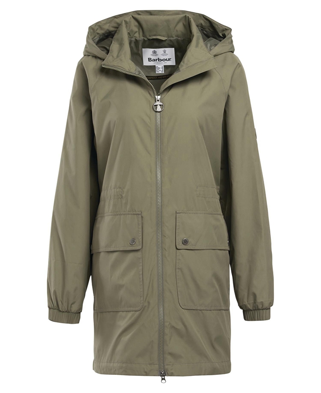 Barbour Sea Daisy Showerproof Freizeitjacken Damen Olivgrün | HUSZJG-675