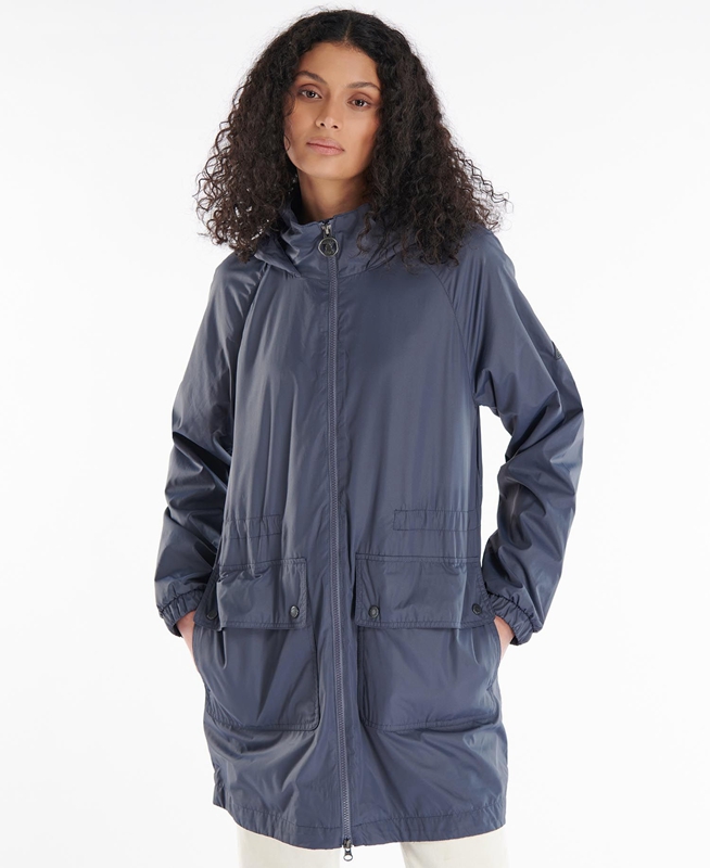 Barbour Sea Daisy Showerproof Freizeitjacken Damen Navy | OMDSGX-267