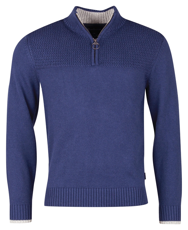 Barbour Shoal Half Zip Pullover Herren Blau | RLYPZM-169