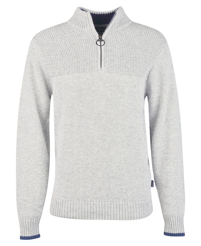 Barbour Shoal Half Zip Pullover Herren Grau | LMSKAD-897