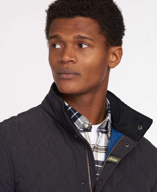 Barbour Shoveler Steppjacke Herren Navy | LTDJUK-318