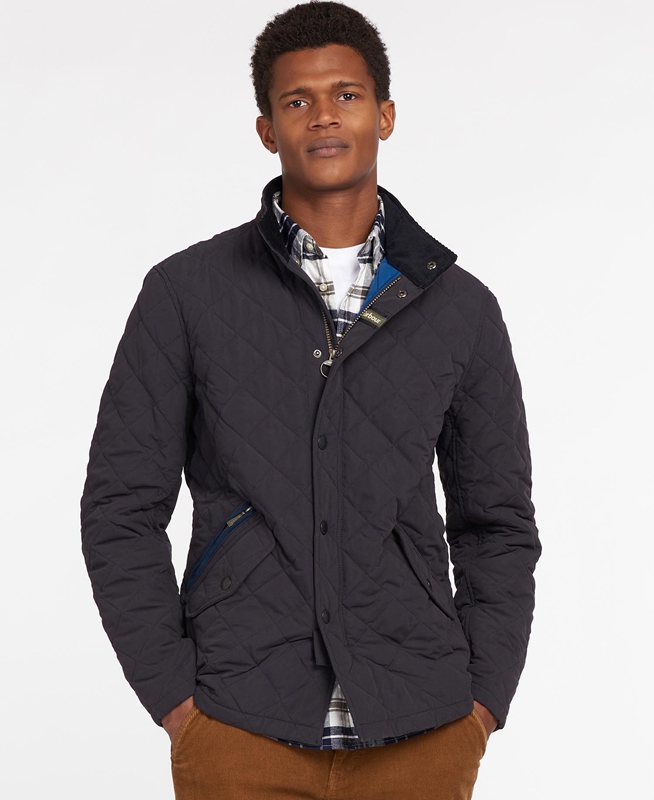 Barbour Shoveler Steppjacke Herren Navy | LTDJUK-318