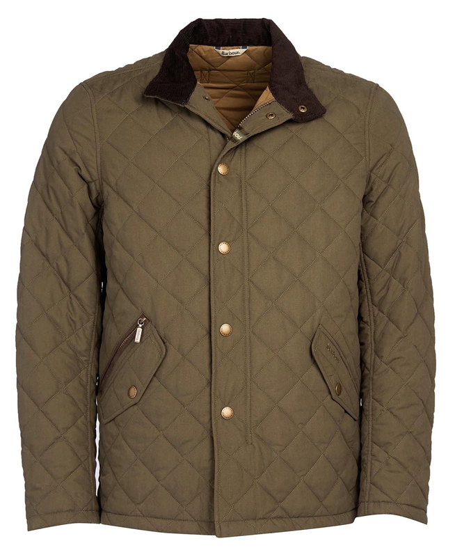 Barbour Shoveler Steppjacke Herren Olivgrün | MGISJX-470