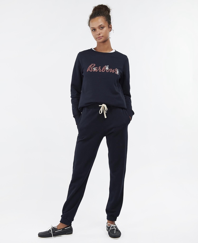 Barbour Southport Sweatshirts Damen Navy | JAMYVD-607