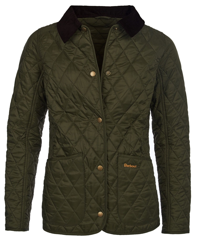 Barbour Steppjacke Annandale Steppjacke Damen Olivgrün | NGTODI-416