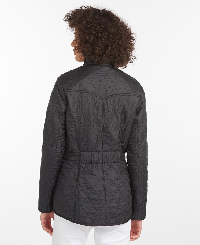 Barbour Steppjacke Cavalry Polarquilt Steppjacke Damen Schwarz | SOZTXG-532