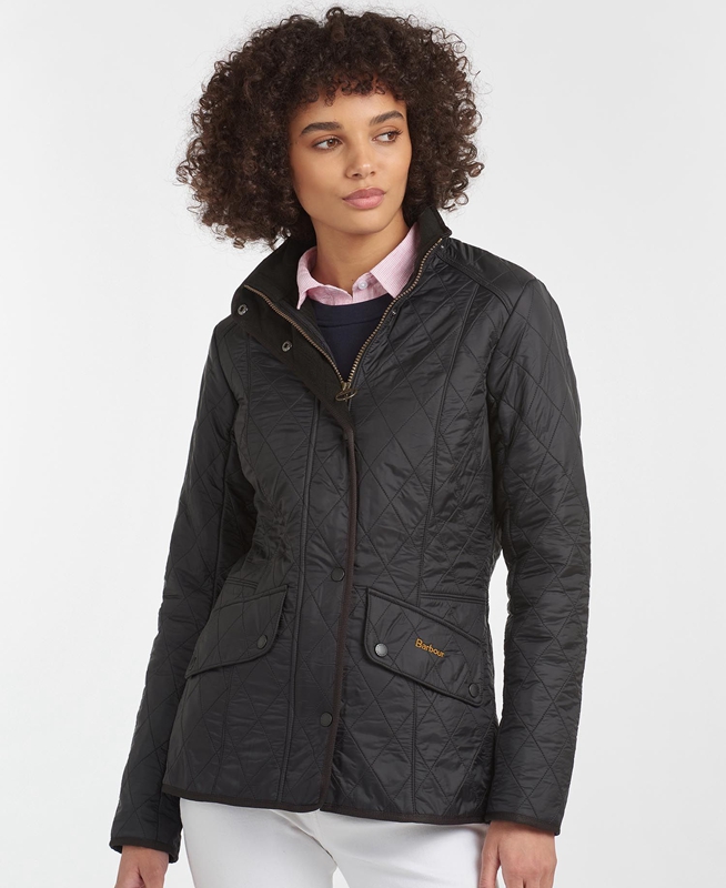 Barbour Steppjacke Cavalry Polarquilt Steppjacke Damen Schwarz | SOZTXG-532