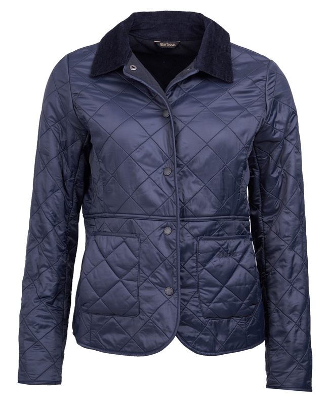 Barbour Steppjacke Deveron Polarquilt Steppjacke Damen Blau | KHBQWS-058