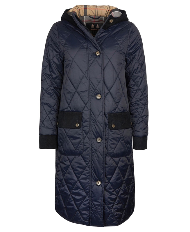 Barbour Steppjacke Mickley Steppjacke Damen Navy | IQYKOZ-648