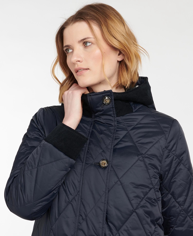 Barbour Steppjacke Mickley Steppjacke Damen Navy | IQYKOZ-648