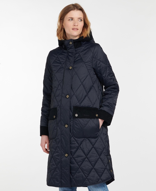 Barbour Steppjacke Mickley Steppjacke Damen Navy | IQYKOZ-648