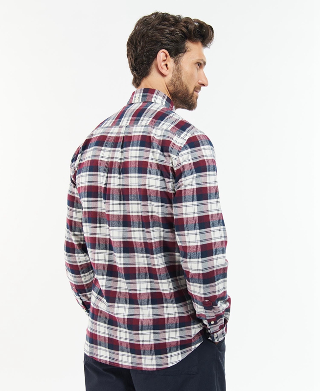 Barbour Stonewell Tailored Fit Hemd Herren Rosa | XGUNVK-810