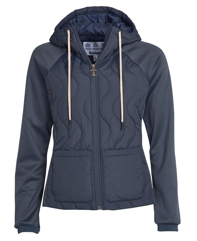 Barbour Strathmore Sweatshirts Damen Navy | ZRQDUI-495