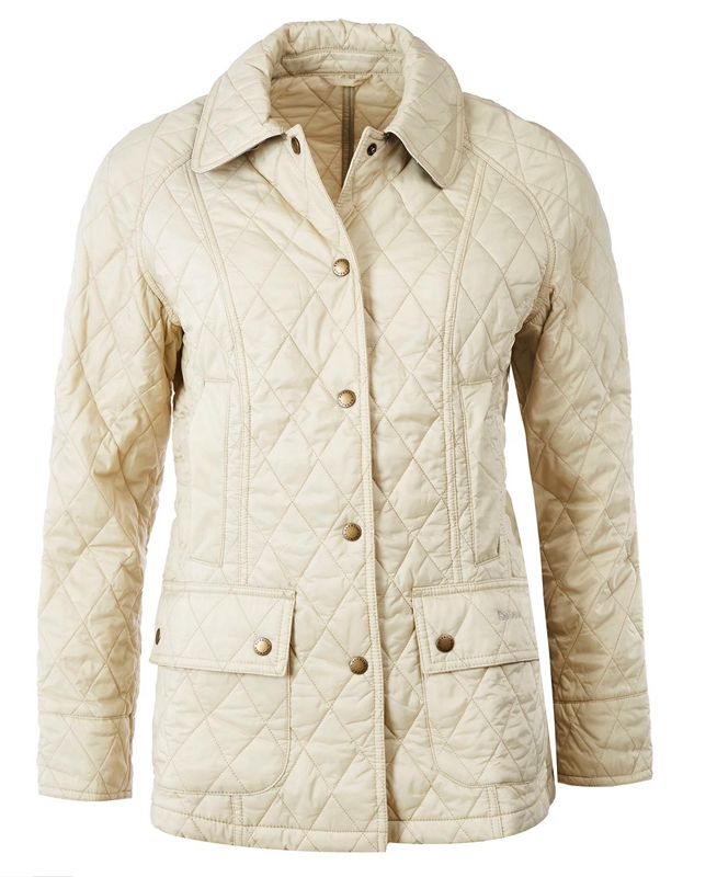 Barbour Summer Beadnell Steppjacke Damen Weiß | MBNGIX-235