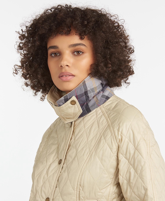 Barbour Summer Beadnell Steppjacke Damen Weiß | MBNGIX-235