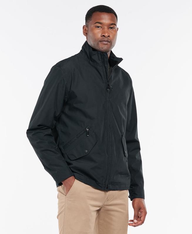 Barbour Summer Chelsea Wasserdichte Jacke Herren Schwarz | ILKMUQ-503