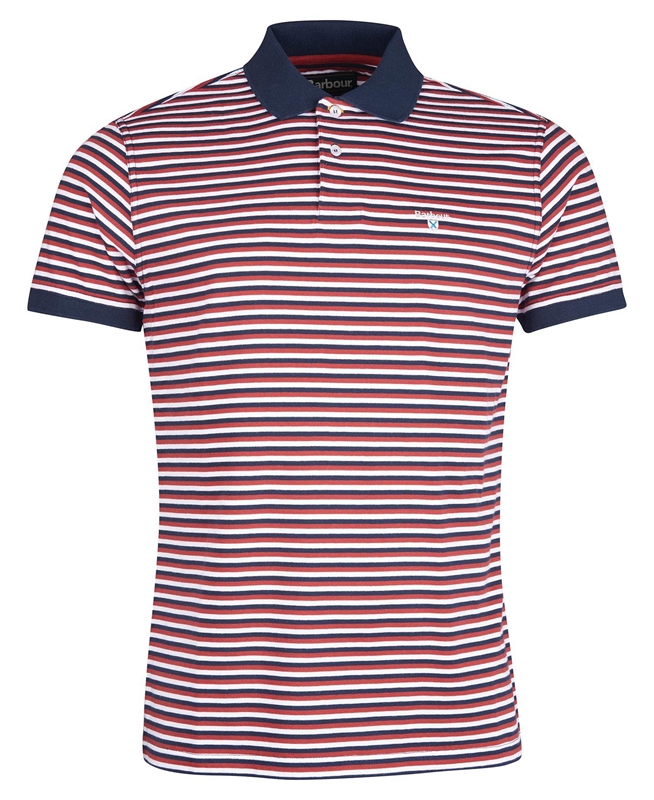 Barbour Swinden Polo shirts Herren Rot | XDAHEY-897