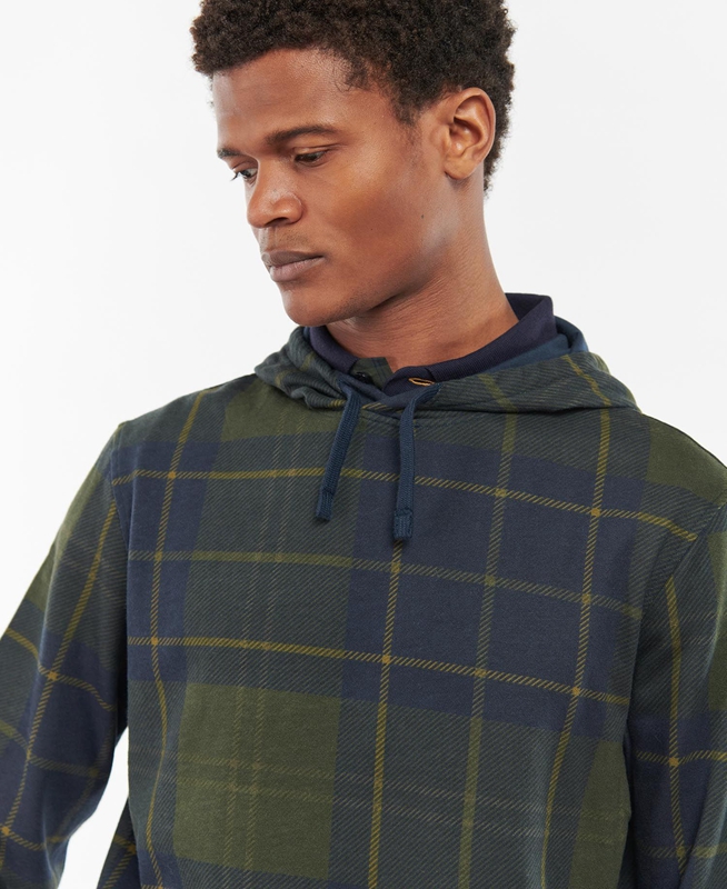 Barbour Syston Popover Sweatshirts Herren Blau | KXGIQY-721