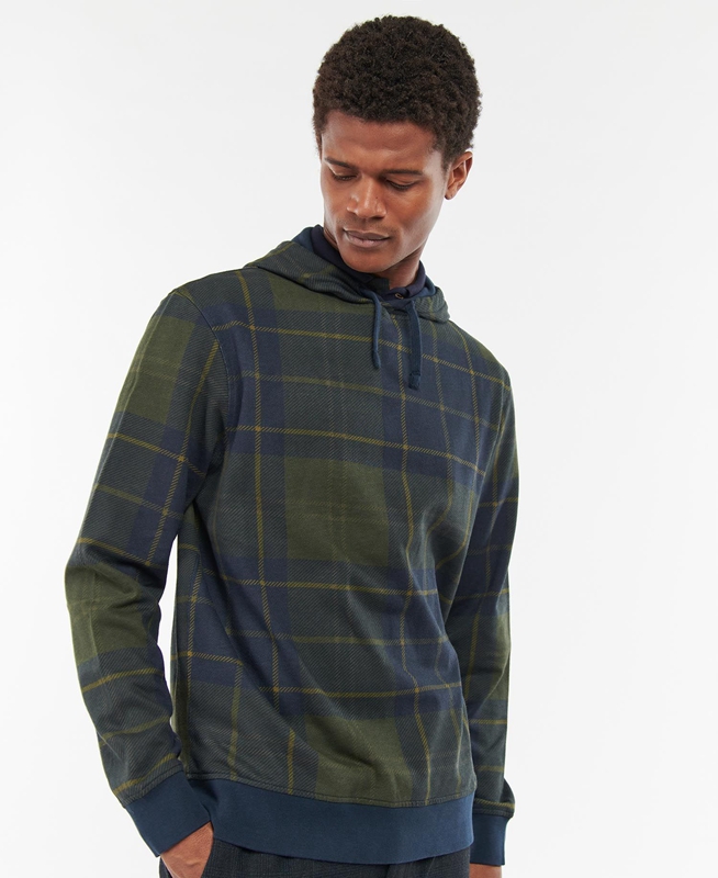 Barbour Syston Popover Sweatshirts Herren Blau | KXGIQY-721