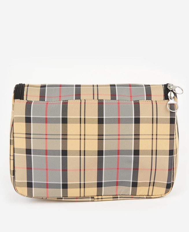 Barbour Tartan Hanging Washbag Tasche Herren Beige | DLVXBA-130