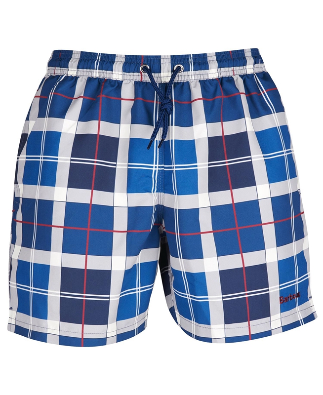 Barbour Tartan Swim Hose Herren Navy | IBNGFR-432