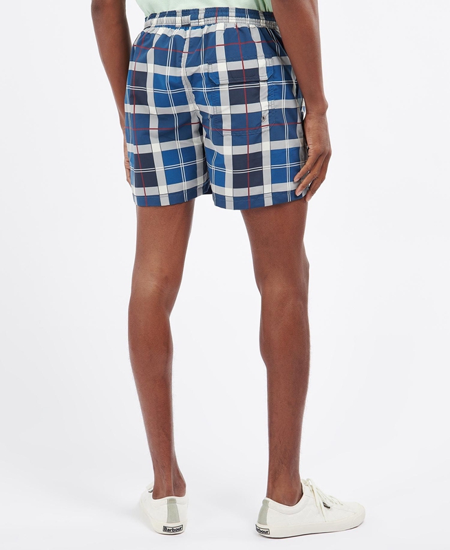 Barbour Tartan Swim Hose Herren Navy | IBNGFR-432