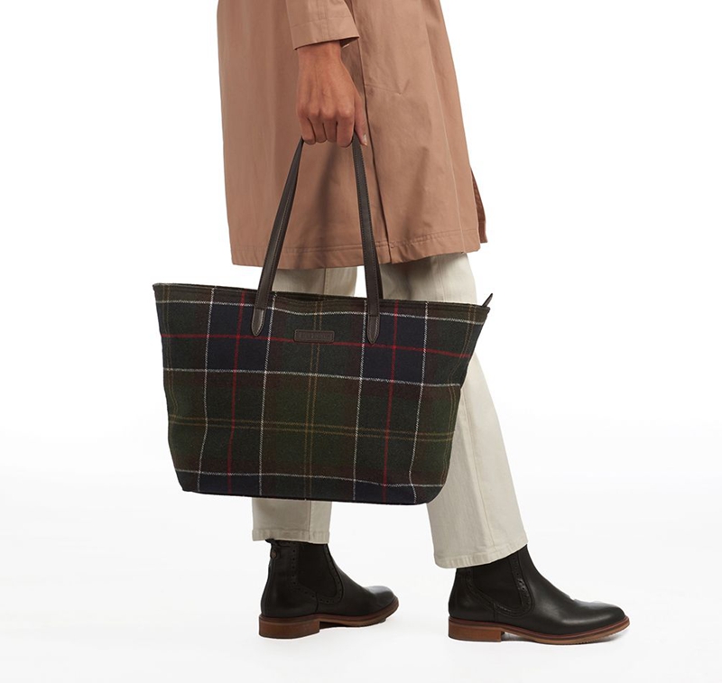 Barbour Tasche Witford Tartan Tote Tasche Damen Mehrfarbig | RCPOHB-452