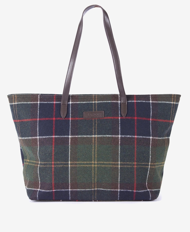 Barbour Tasche Witford Tartan Tote Tasche Damen Mehrfarbig | RCPOHB-452