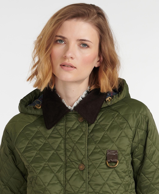 Barbour Tobymory Steppjacke Damen Grün | QBTIXL-259