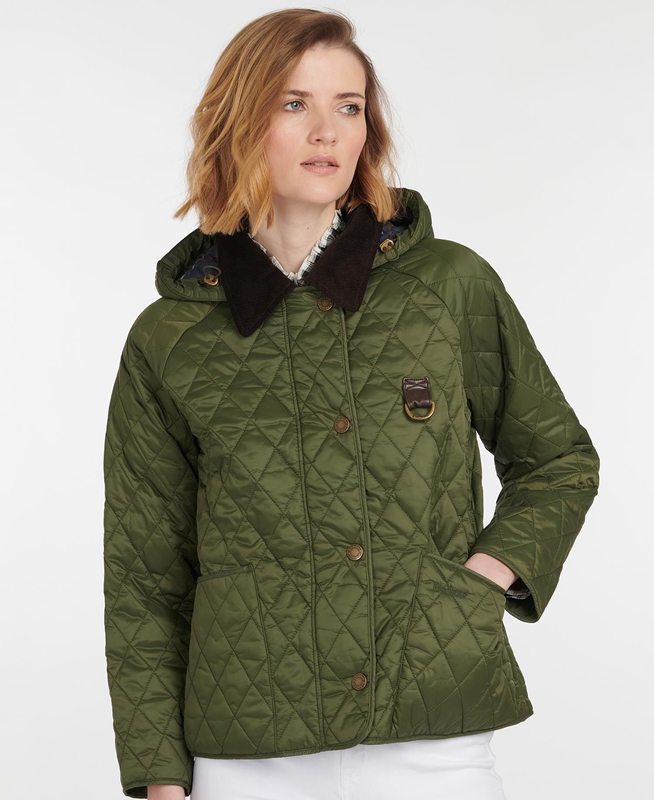 Barbour Tobymory Steppjacke Damen Grün | QBTIXL-259