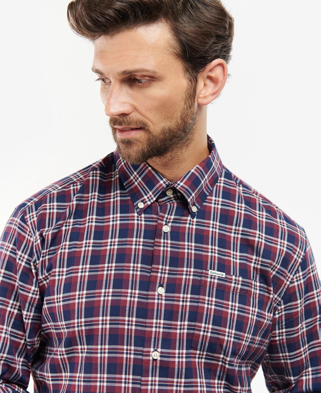 Barbour Turville Regular Fit Hemd Herren Blau | CLDOVI-194