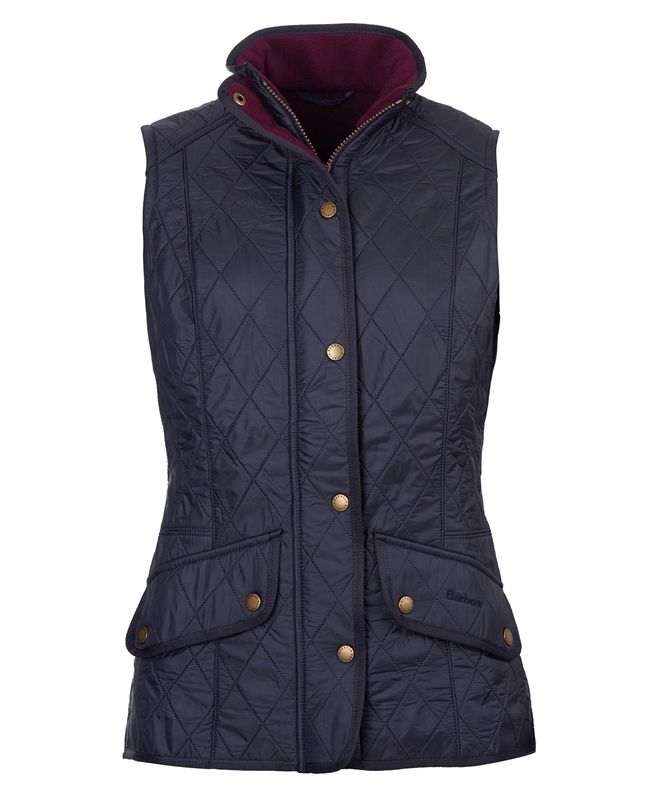 Barbour Weste Cavalry Weste Damen Blau | BKQEDW-294