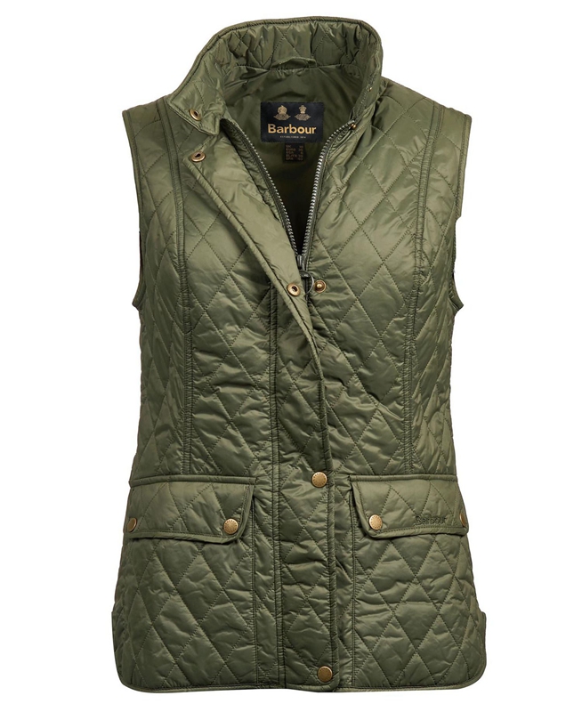 Barbour Weste Otterburn Weste Damen Olivgrün | JCZMOY-542