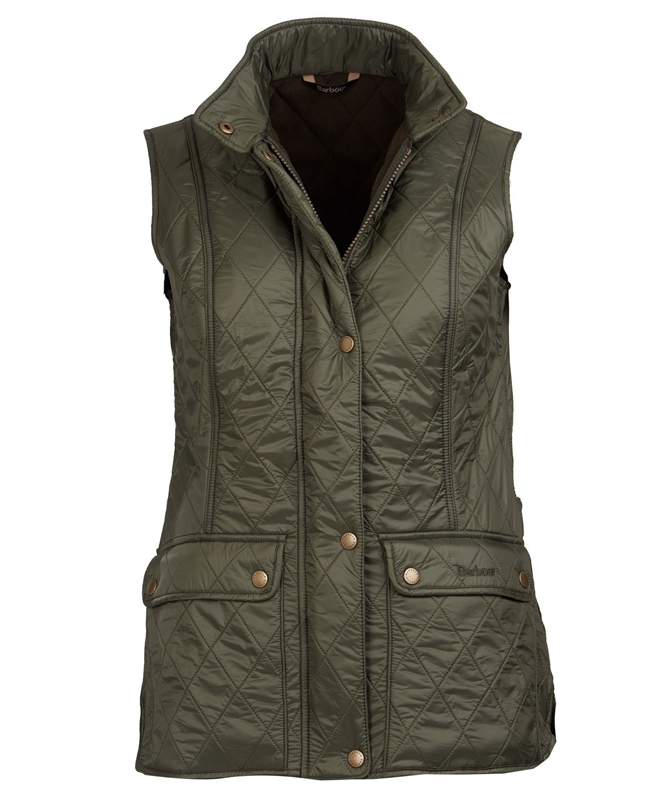 Barbour Weste Wray Weste Damen Grün | NGJKBW-367