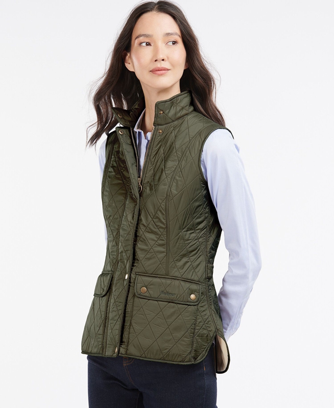 Barbour Weste Wray Weste Damen Grün | NGJKBW-367