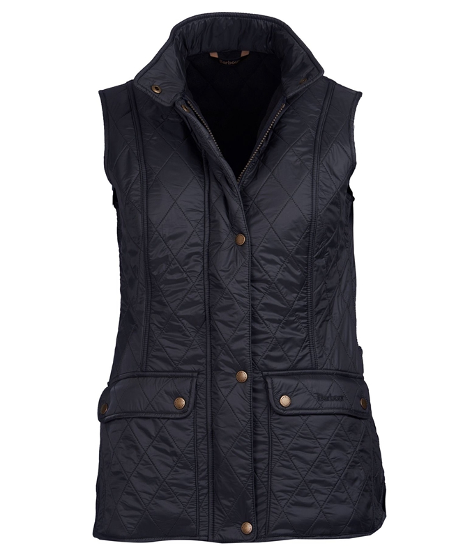 Barbour Weste Wray Weste Damen Schwarz | YNBGUH-265